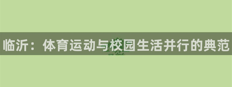 德国欧亿体育官方正版app集团：临沂：体育运动与校园